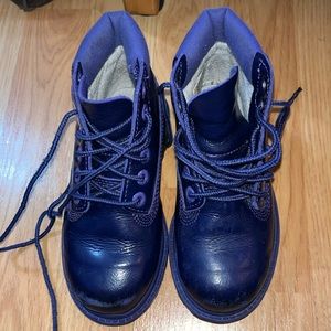 Girls purple timberland’s 9.5w